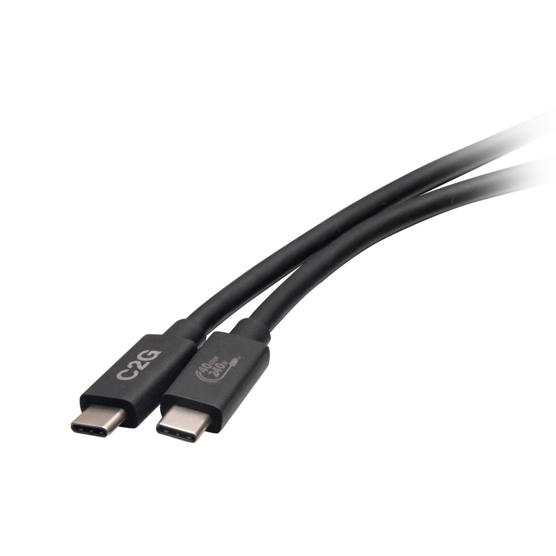 C2G 3.3ft (1m) USB 4.0 USB-C to C (48V 5A) 240W Charging Cable - Black