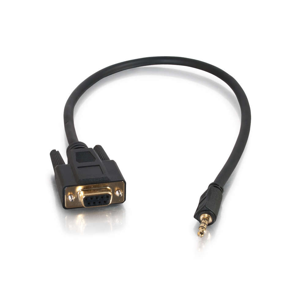 C2G 1.5ft (0.46m) Velocity™ DB9 Female to 3.5mm Male Adapter Cable