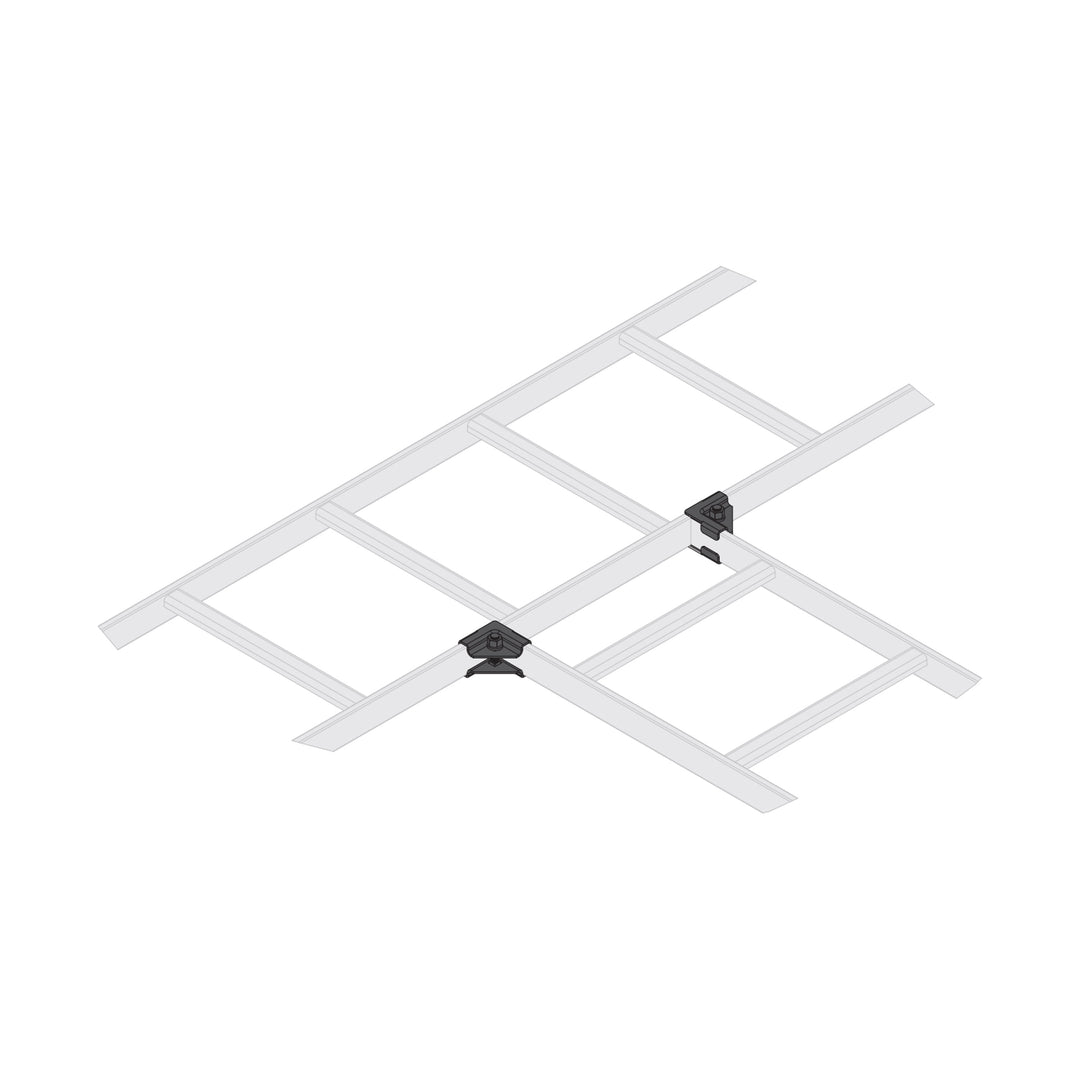 Middle Atlantic Horiz. 90° Tee Splice Kit - 6 Piece