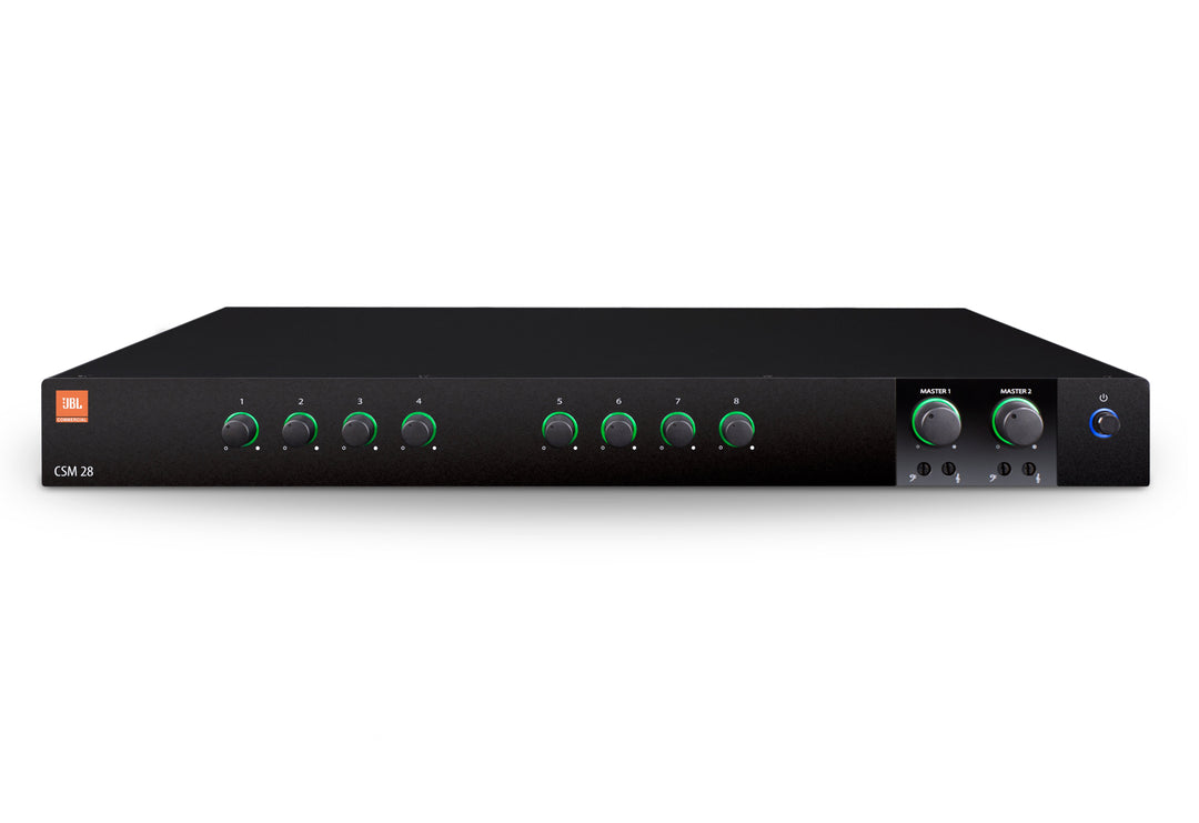 JBL PRO Jbl 8 Input - 2 Output Mixer, Fanless, 1u Full-Rack, Mounting Kit Included