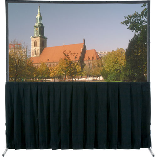 Da-Lite Fast-Fold Skirt, 135" x 216" Black Skirt