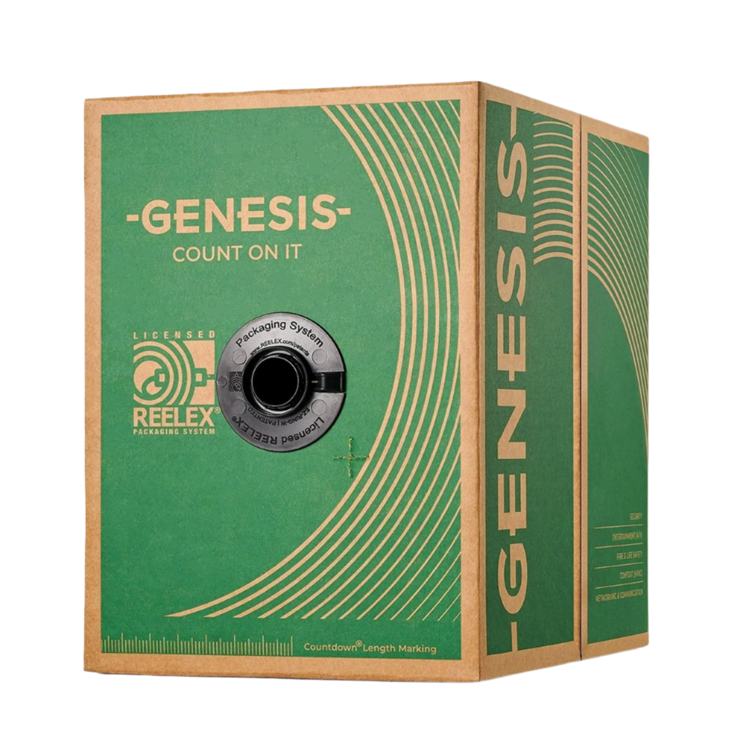GENESIS 22/4 Stranded Riser Unshielded 1000' Pull Box White