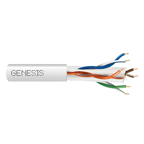 GENESIS Cat6 Plus 23g Plenum 1000' Box Black