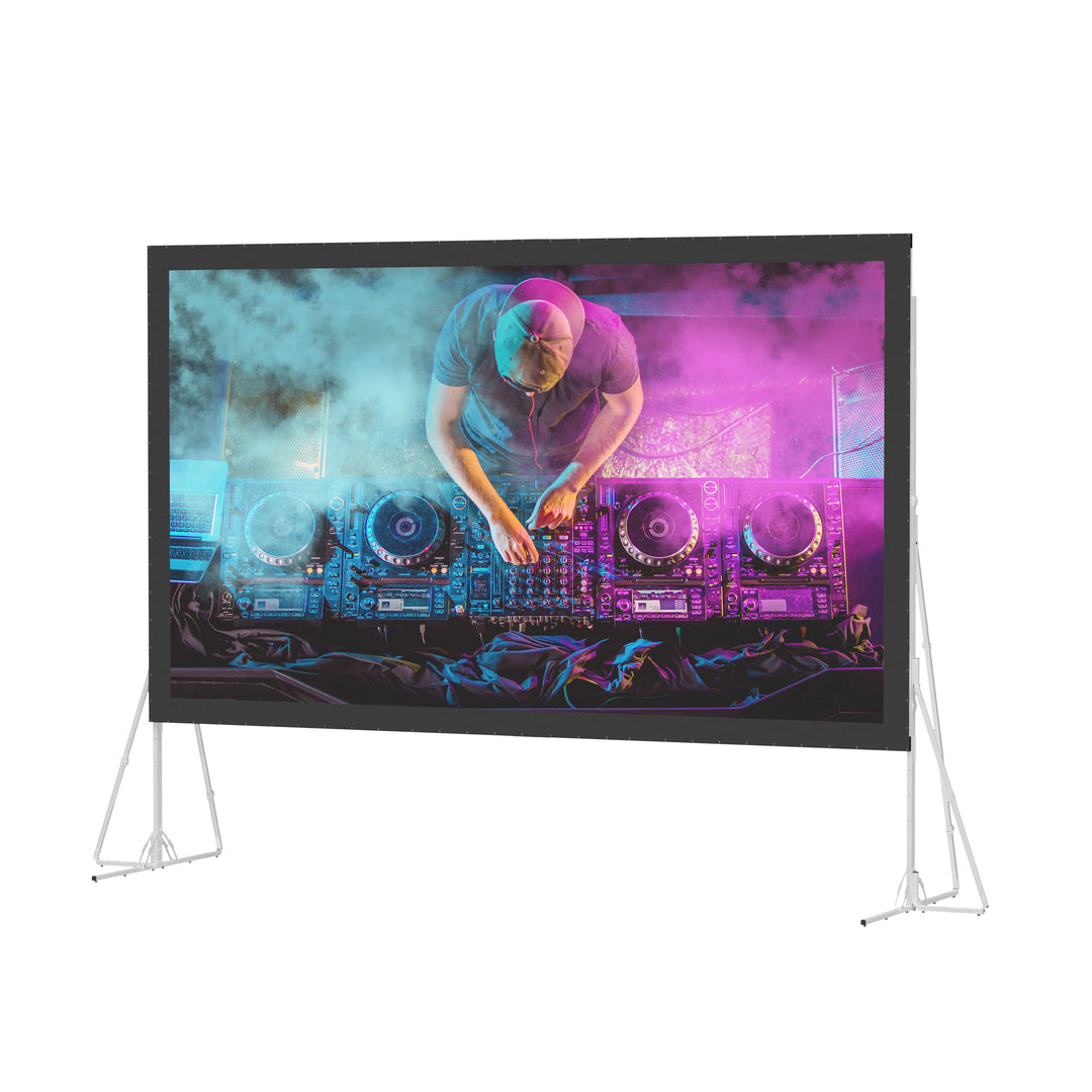 Da-Lite Heavy Duty Fast-Fold Deluxe Screen System, 180" x 318" with HD Rental - 99797
