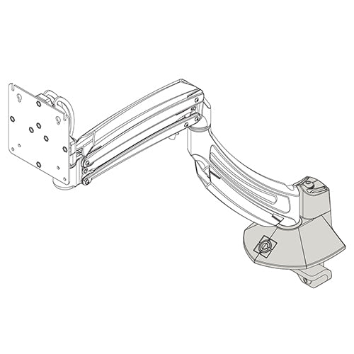Chief K1D Desk Clamp Base Conversion Accessory, Silver