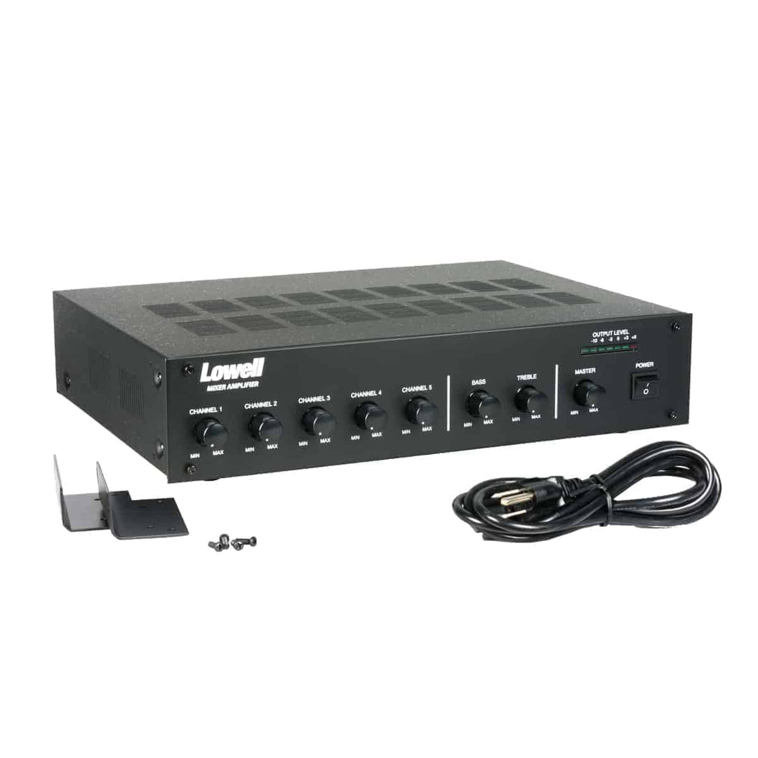 LOWELL 125w Mixer Amplifier, With Rackmount Brackets