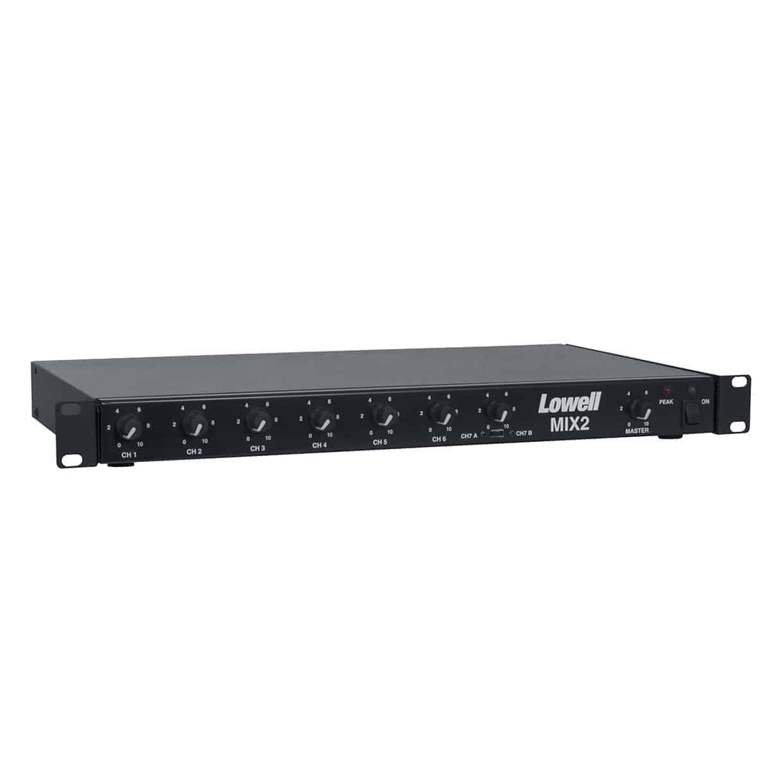 LOWELL Mixer Pre-Amplifier, 7 Channels, Rackmount Kit