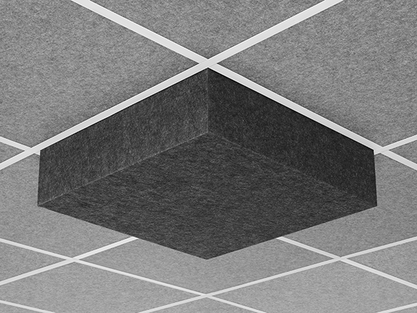 Middle Atlantic Nivo™ Acoustic Ceiling Tile with 6 inch Drop Profile in Silver Gray, 6 inch Drop, 15/16" Layin