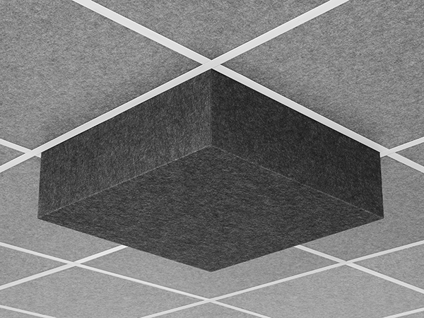 Middle Atlantic Nivo™ Acoustic Ceiling Tile with 7 inch Drop Profile in Silver Gray, 7 inch Drop, 15/16" Layin