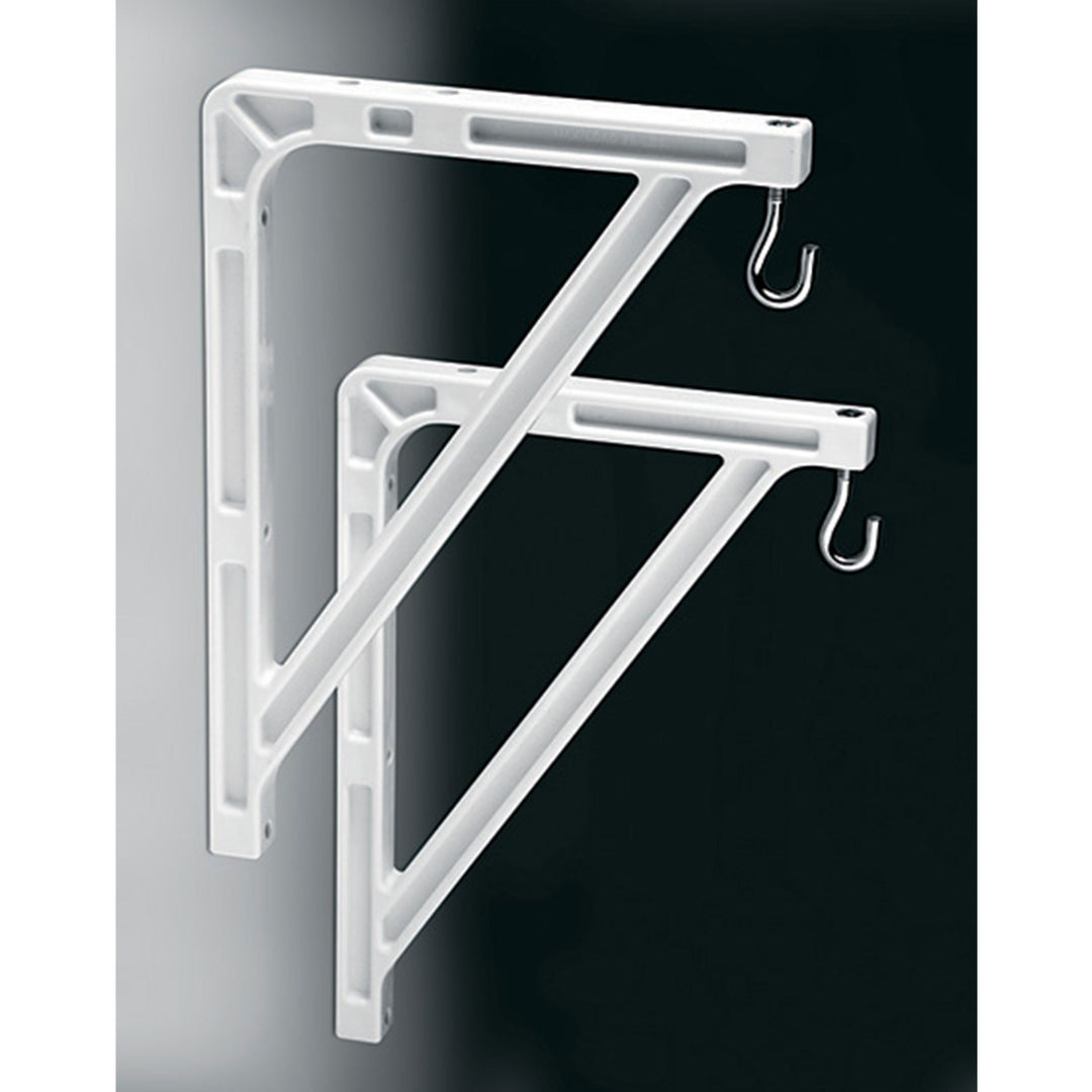Da-Lite Mounting and Extension Brackets White No. 11 Brackets