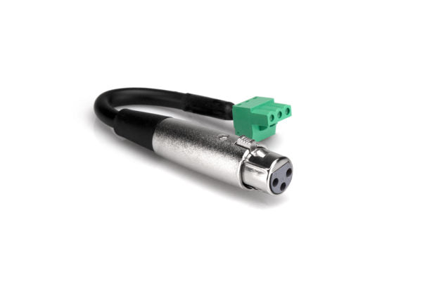 HOSA Adaptor XLR3F To PHX3f 6"