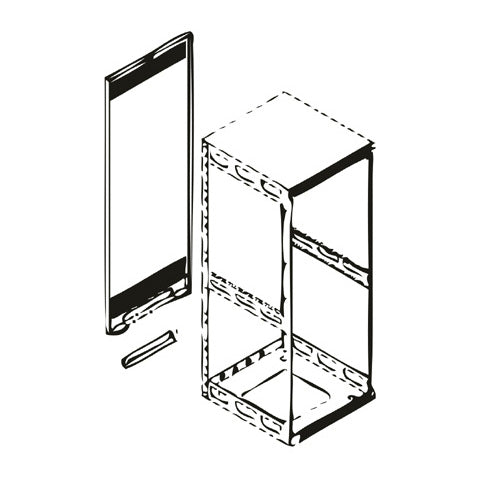 Middle Atlantic 8 RU Rear Access Panel for SLIM5 Racks