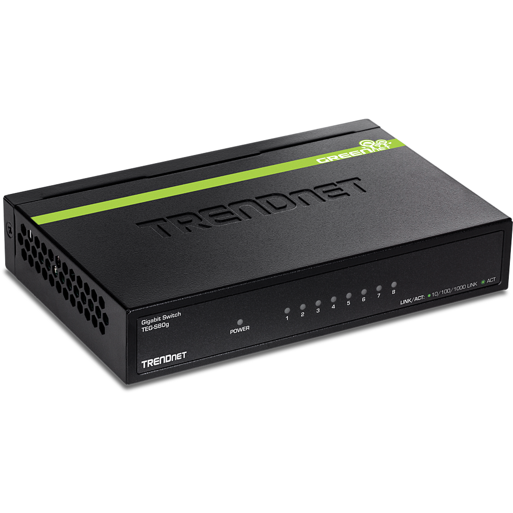TRENDNET 8-Port Gigabit Greennet Switch (Metal)
