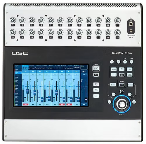 QSC TouchMix-30 Pro 32-Channel Compact Digital Mixer with Touchscreen