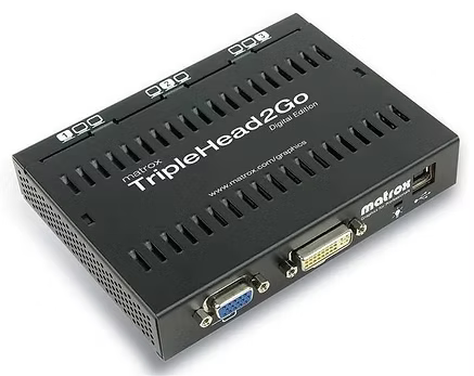 Matrox TripleHead2Go Digital Edition Three-Monitor Graphics Expansion (Open Box)