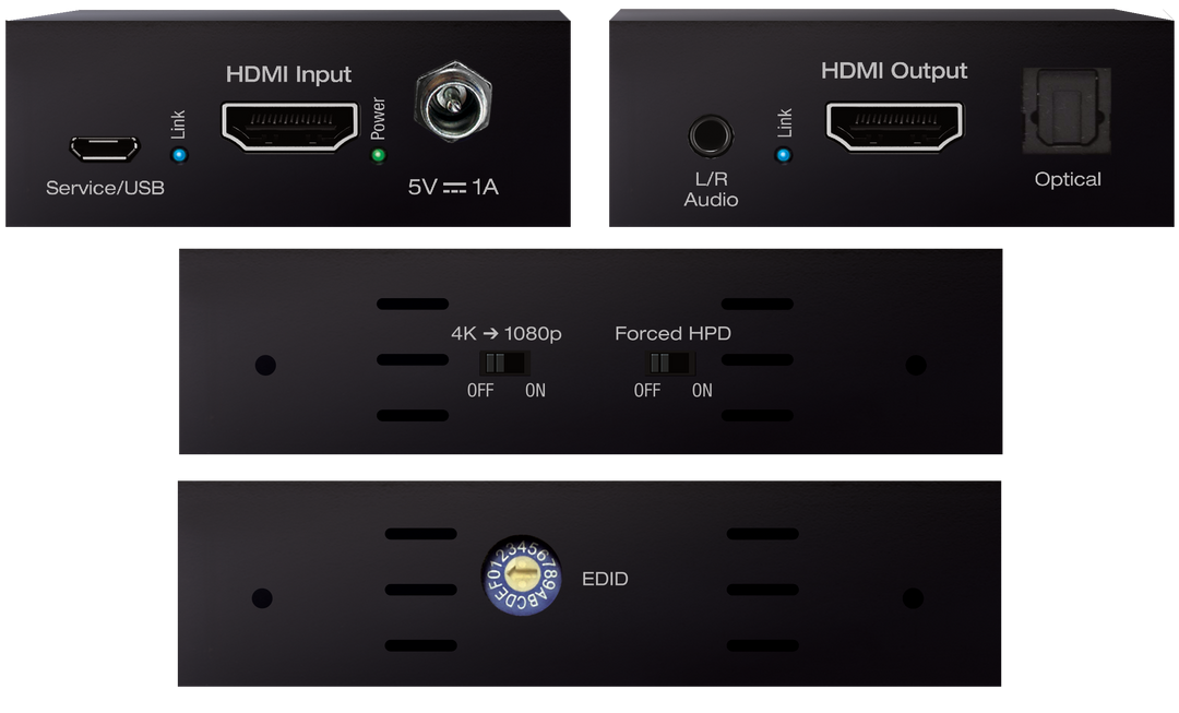 KEY DIGITAL HDMI Connectivity Fixer with Audio De-Embedding and Down-convert