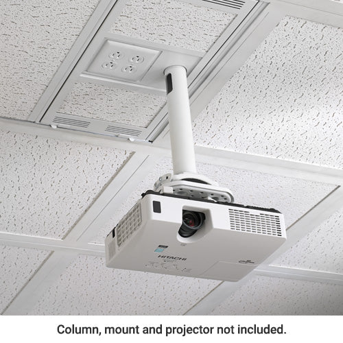 Chief 1' x 2' Above Suspended Ceiling Storage Box with Column Drop