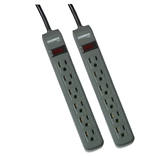 MINUTEMAN Surge Strip 6-Outlet Twin Pack 241j