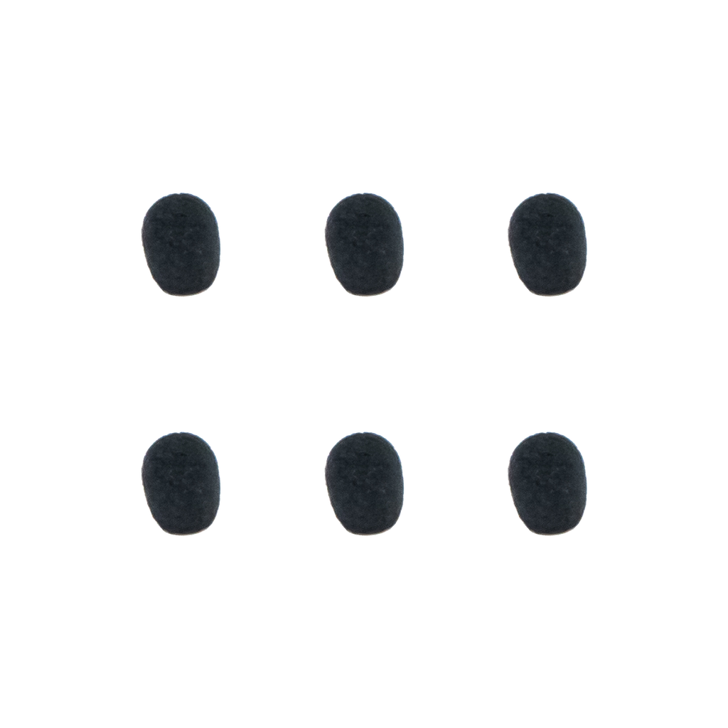 THOR AV Replacement Windscreens for SHADOW SH20 Headset Microphone (6-Pack)