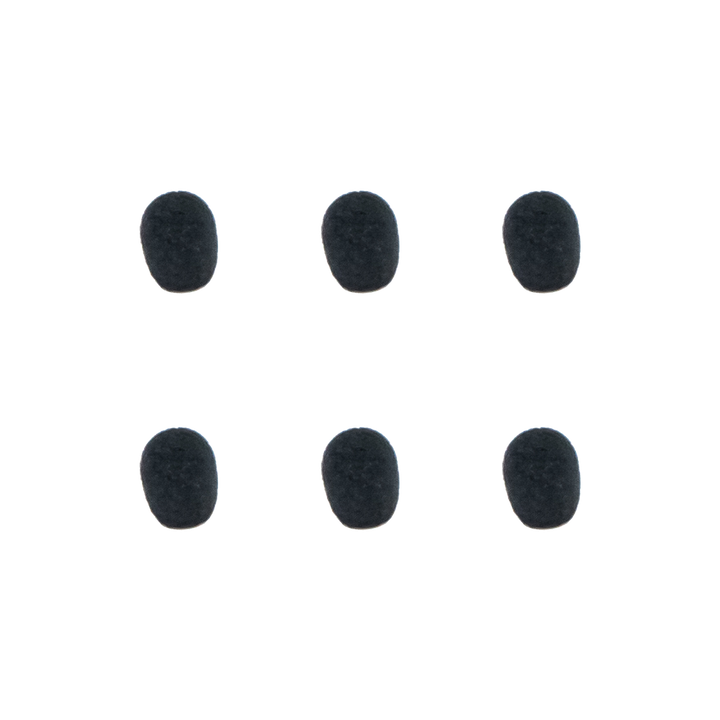 THOR AV Replacement Windscreens for SHADOW SH20 Headset Microphone (6-Pack)