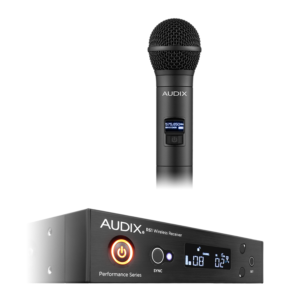 AUDIX Single-Channel True Diversity Receiver H60 Om5 Handheld Microphone Transmitter (522 To 586 Mhz)