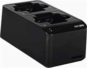 Shure SBC203 Dual Docking Recharging Station for SLX-D Batteries and Transmitters